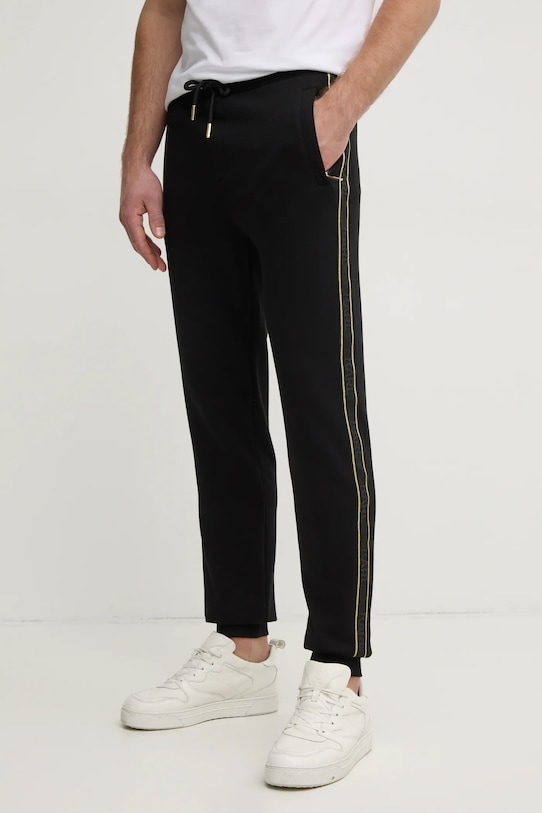 Karl Lagerfeld pantaloni de trening tricotaj negru 705467.551900