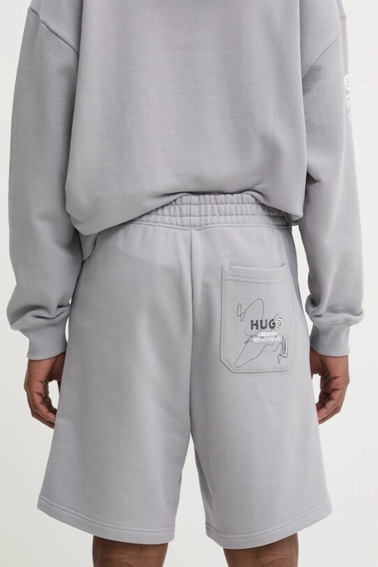 Îmbrăcăminte Hugo Blue pantaloni scurți din bumbac 50530442 gri