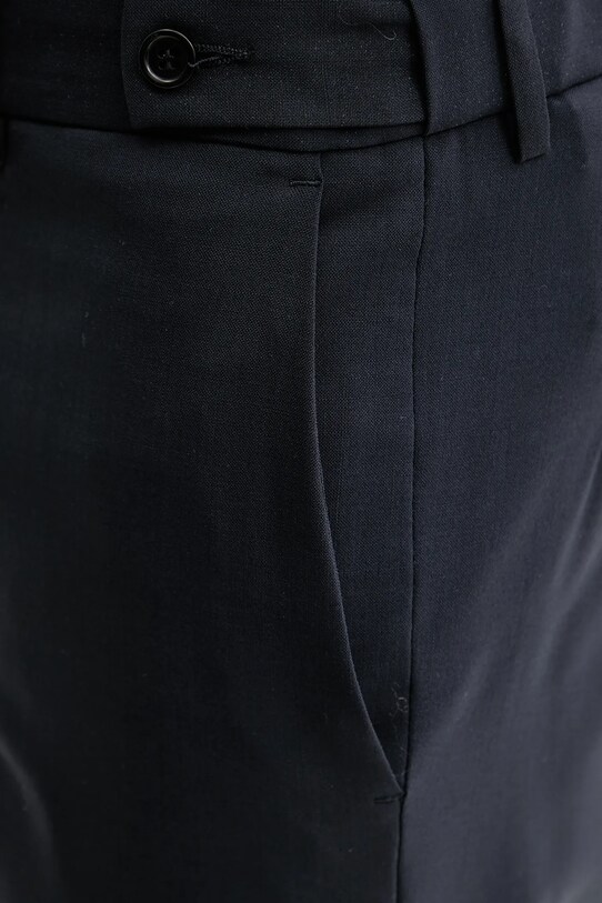 MSGM pantaloni de bumbac bleumarin 3840MP15.257127