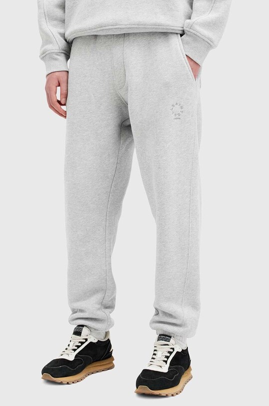 Bavlněné tepláky AllSaints HAVEN M001TB šedá SS25