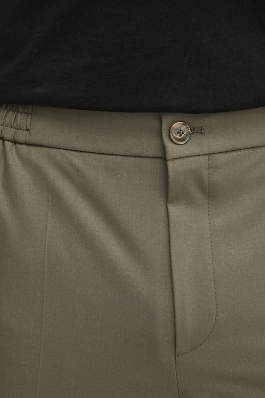 HUGO pantaloni de lână verde 50530110
