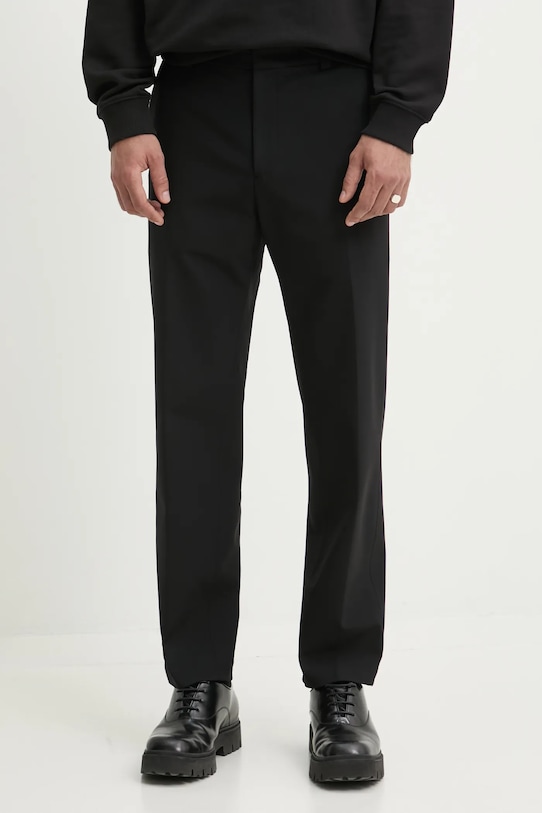 HUGO spodnie z elastanem czarny 50531277