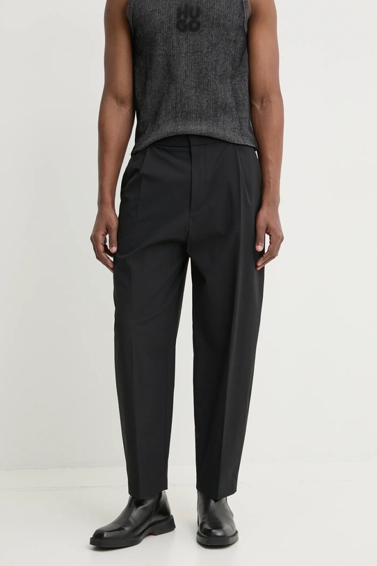 HUGO pantaloni drept negru 50532940