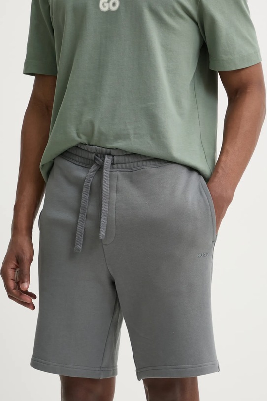 Бавовняні шорти HUGO Dayono бавовна сірий 50530696