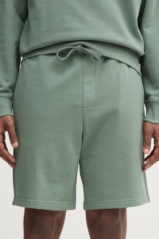 HUGO szorty bawełniane bawełna zielony 50530696