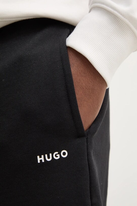 HUGO szorty bawełniane czarny 50530696