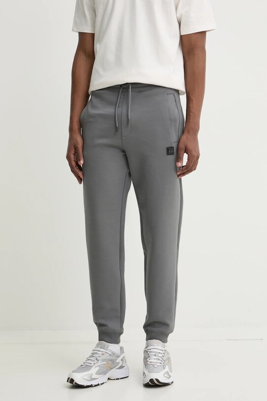 HUGO pantaloni de trening tricotaj gri 50533695