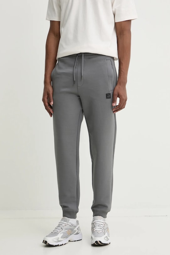 HUGO melegítőnadrág elasztánnal szürke 50533695