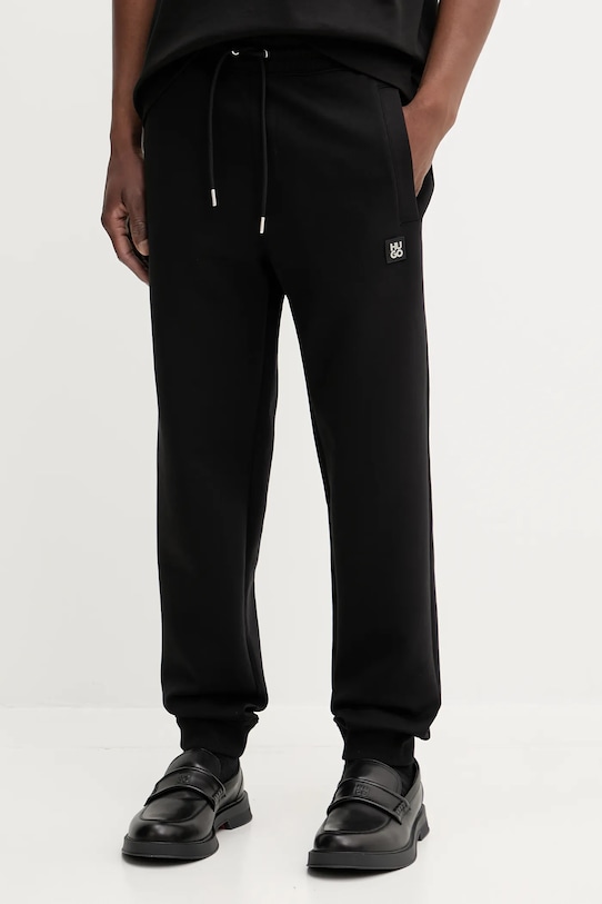 Tepláky HUGO pletenina černá 50533695