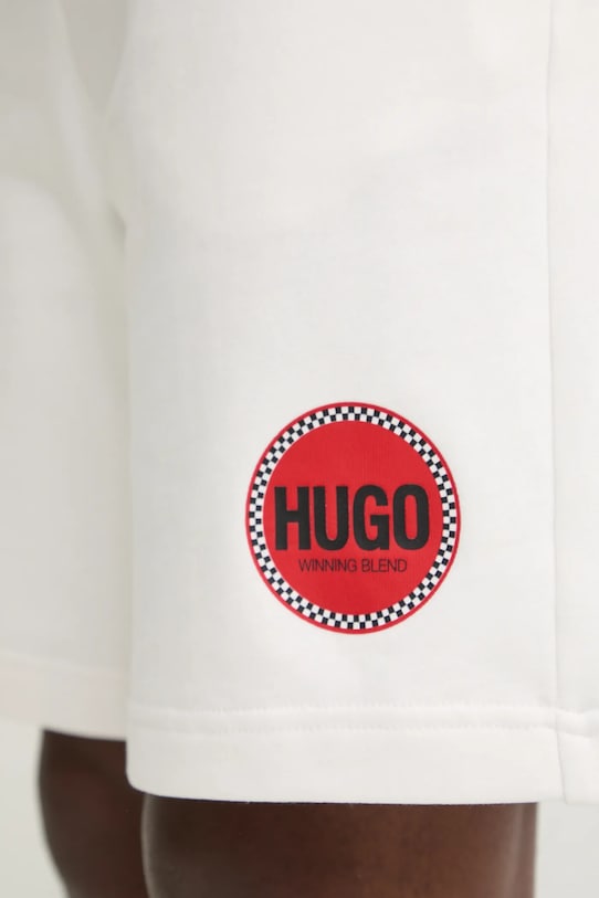 Bavlněné šortky HUGO bílá 50530672