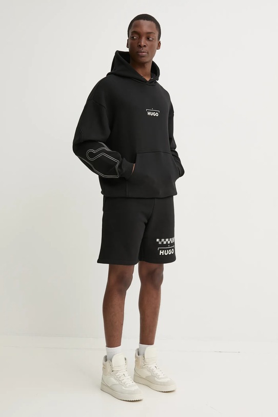 HUGO pantaloni scurti 50531759 negru SS25