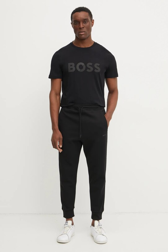 BOSS Green pantaloni de trening 50530030 negru SS25
