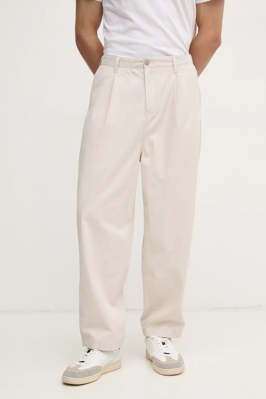 Παντελόνι Calvin Klein Jeans βαμβάκι μπεζ J30J326733