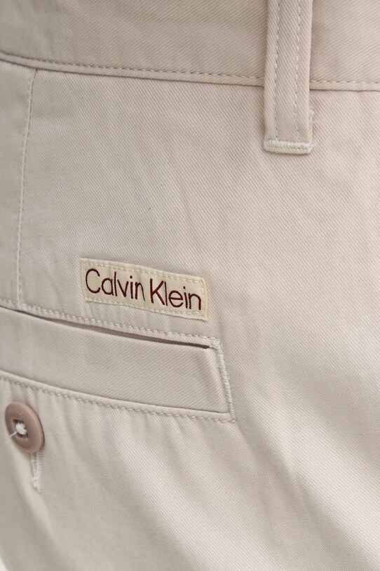Nohavice Calvin Klein Jeans béžová J30J326733
