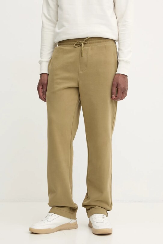 Calvin Klein Jeans pantaloni de trening din bumbac bumbac verde J30J326749