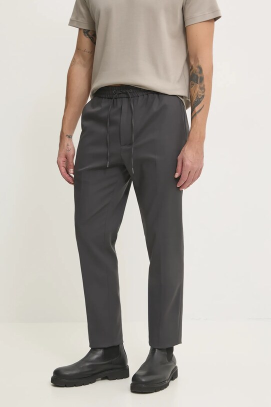 Calvin Klein pantaloni drept negru K10K113934