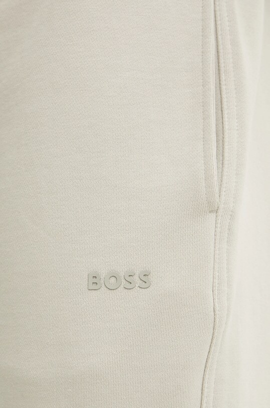 Хлопковые спортивные штаны BOSS Orange бежевый 50533392