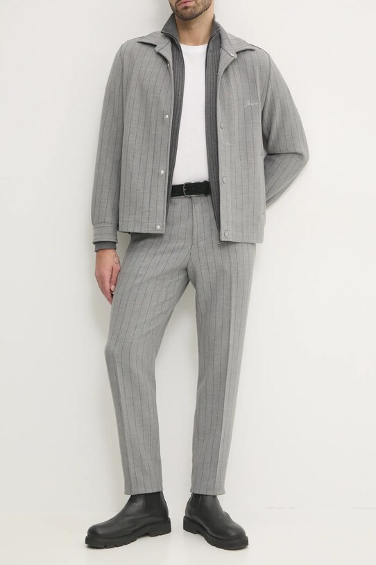 BOSS pantaloni chinos gri 50534997