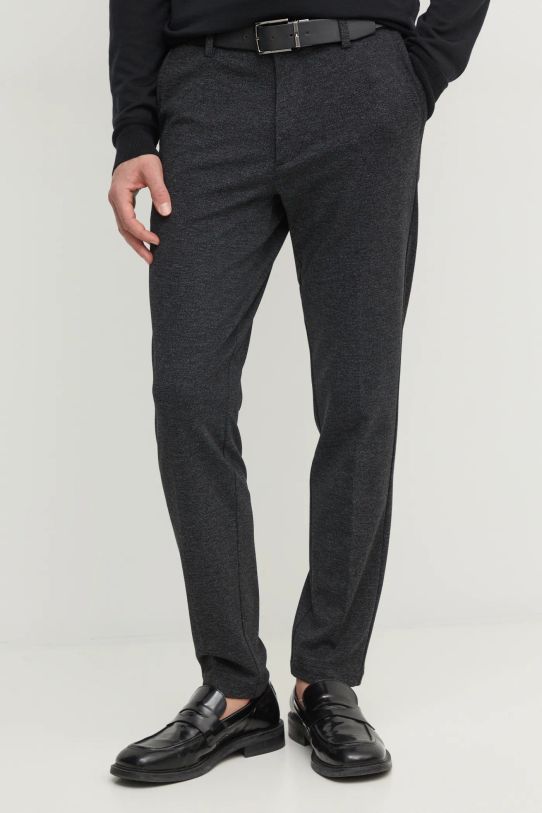 Kalhoty BOSS pletenina černá 50530871