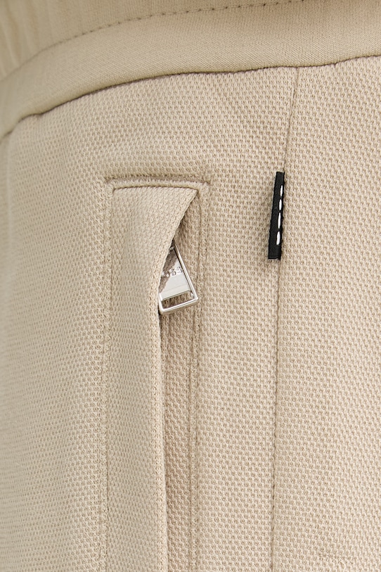 BOSS teplákové nohavice pánske s bavlnou béžová 50532772