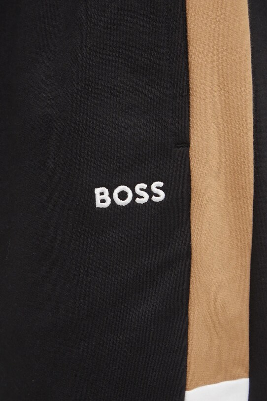 Хлопковые штаны лаунж BOSS чёрный 50535786