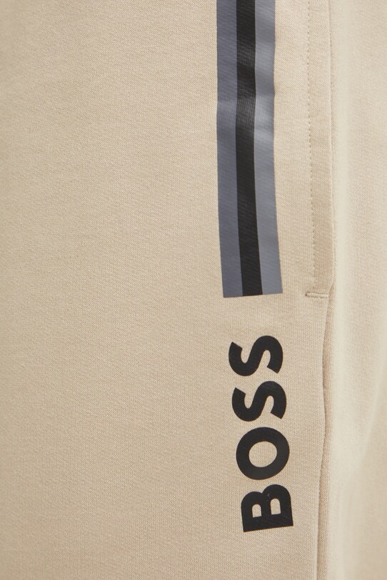 BOSS pantaloni lounge din bumbac bej 50535813