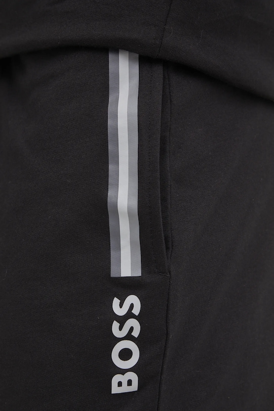 Bavlnené šortky BOSS čierna 50535837