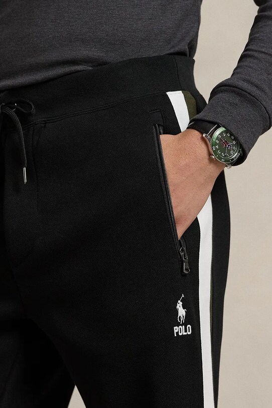 Παντελόνι φόρμας Polo Ralph Lauren μαύρο 710953167