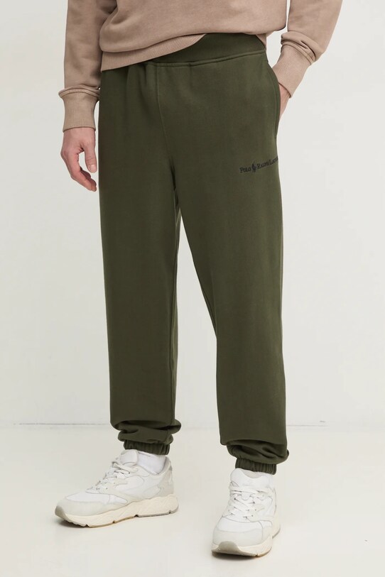 Спортивные штаны Polo Ralph Lauren трикотаж зелёный 710961136