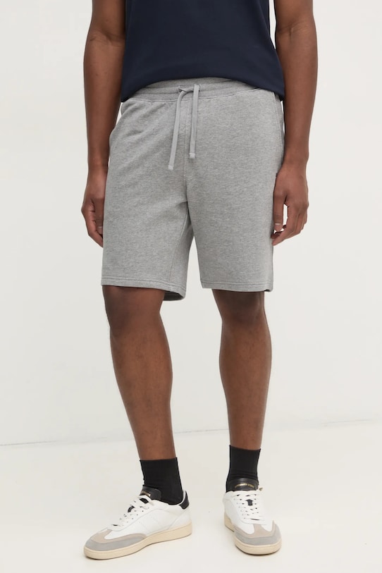 Хлопковые шорты Tommy Hilfiger хлопок серый MW0MW37240