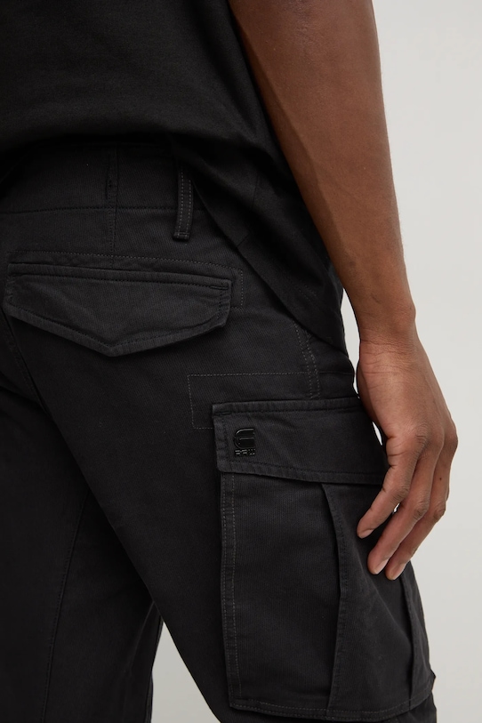 G-Star pantaloni de bumbac negru D02190.D752