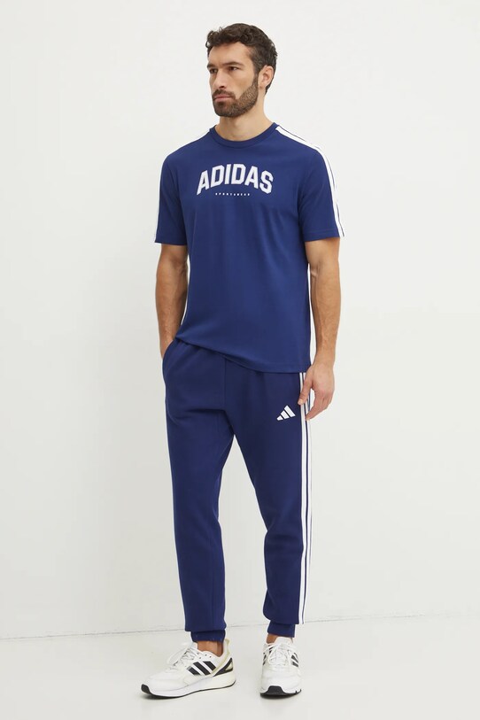 adidas pantaloni de trening Essentials JD1859 bleumarin SS25