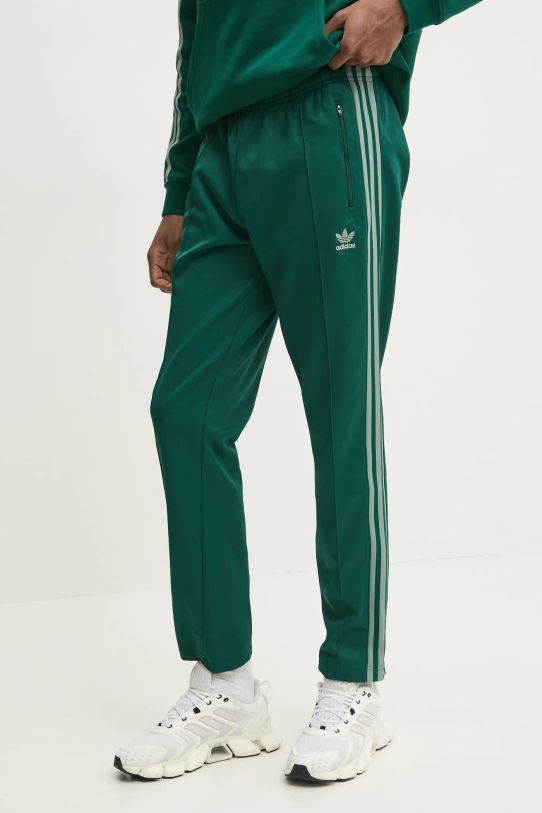 Spodnji del trenirke adidas Originals CLASSIC TP Pletenina zelena JP2523