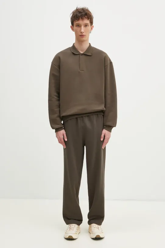 Pamučni donji dio trenirke adidas Originals Essential zelena JD3318