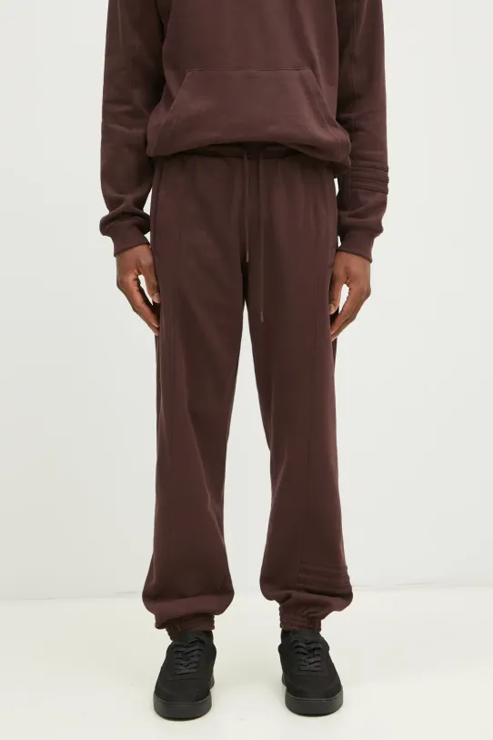 Kalhoty adidas Originals PRE - LOVED PNT hladký hnědá JC8355