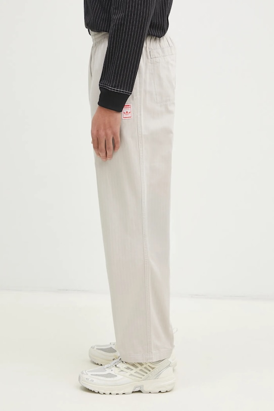 adidas Originals pantaloni de bumbac Wabash JD0673 bej SS25