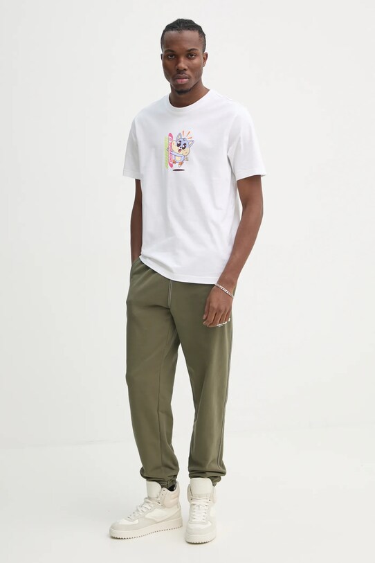 Бавовняні спортивні штани adidas Originals Wabash JP4486 зелений SS25