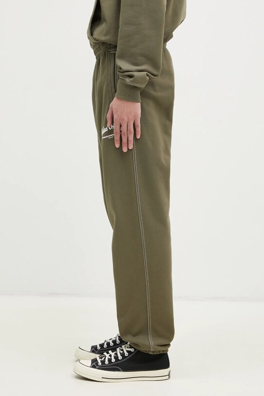 adidas Originals pantaloni de trening din bumbac Wabash JP4486 verde SS25