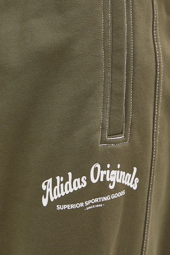 adidas Originals pantaloni de trening din bumbac Wabash verde JP4486
