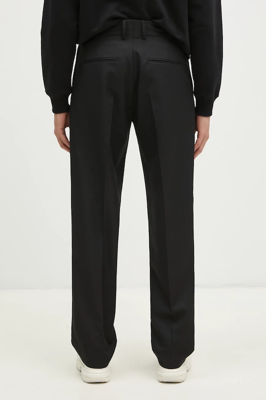 Clothing Drôle de Monsieur wool blend trousers Le Pantalon Golfeur PERM.BP165.PL127.BL black