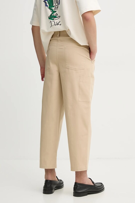 Îmbrăcăminte Drôle de Monsieur pantaloni Le Pantalon Cropped Twill F.BP155.CO206.BG bej