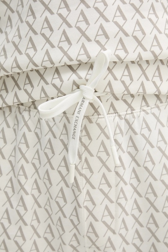 Armani Exchange pantaloni de trening din bumbac alb XM001226.AF11847.NOS