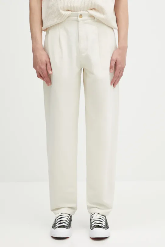 A.P.C. cotton trousers pantalon willow cotton beige COGBJ.F08486