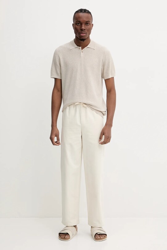 Bavlněné kalhoty A.P.C. pantalon vincent COGBJ.H08418 béžová SS25