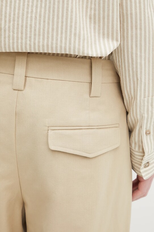 A.P.C. pantaloni in cotone pantalon renato beige COHFU.H08428