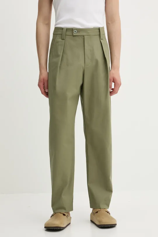 A.P.C. pantaloni in cotone pantalon renato chinos verde COHFU.H08428