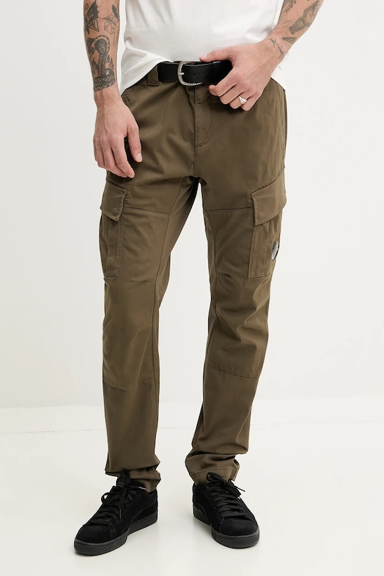 Брюки C.P. Company с эластаном зелёный 18CMPA056A005694G