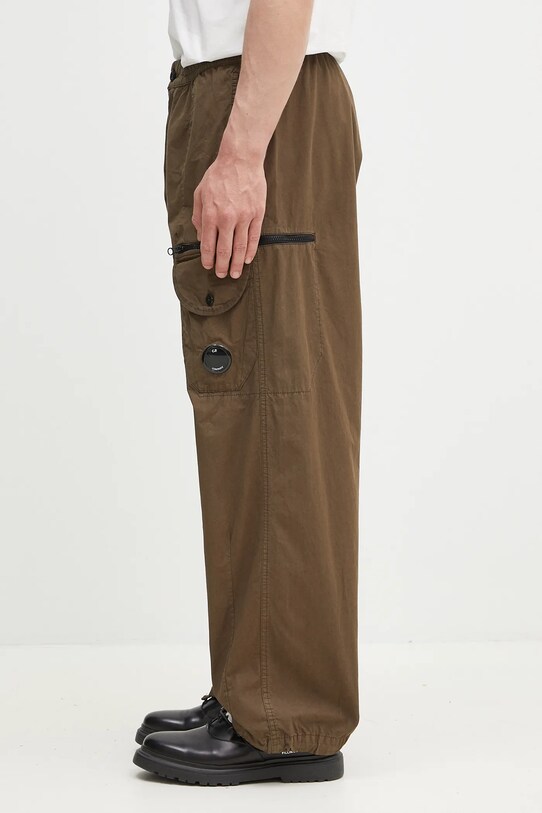 C.P. Company cotton trousers 18CMPA094A006475G green SS25