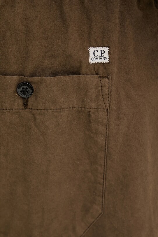 Хлопковые брюки C.P. Company зелёный 18CMPA094A006475G