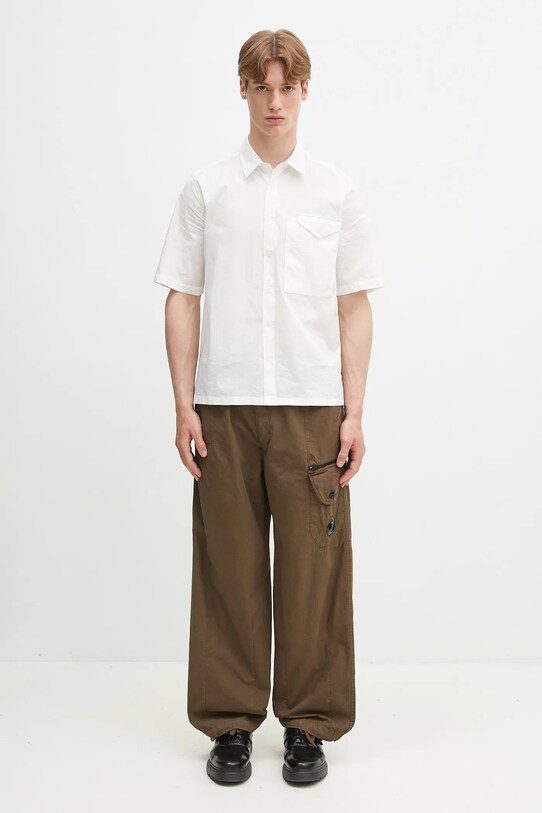 C.P. Company cotton trousers 18CMPA094A006475G green